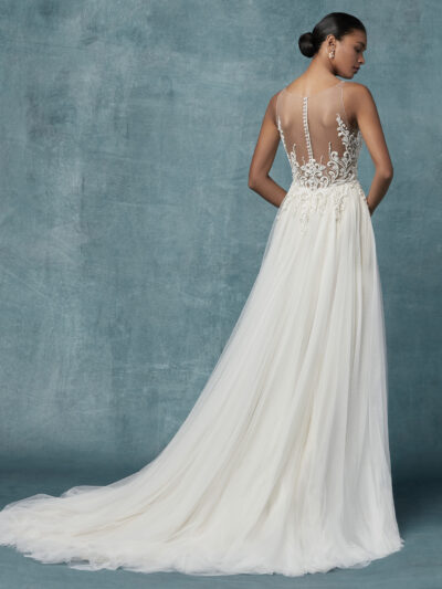 Seeley – Maggie Sottero menyasszonyi ruha (hátulról)