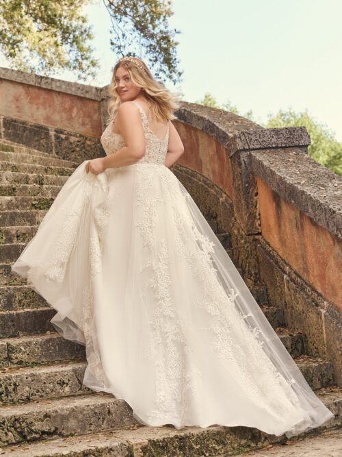 Tiffany – Golden Rose Plus Size menyasszonyi ruha